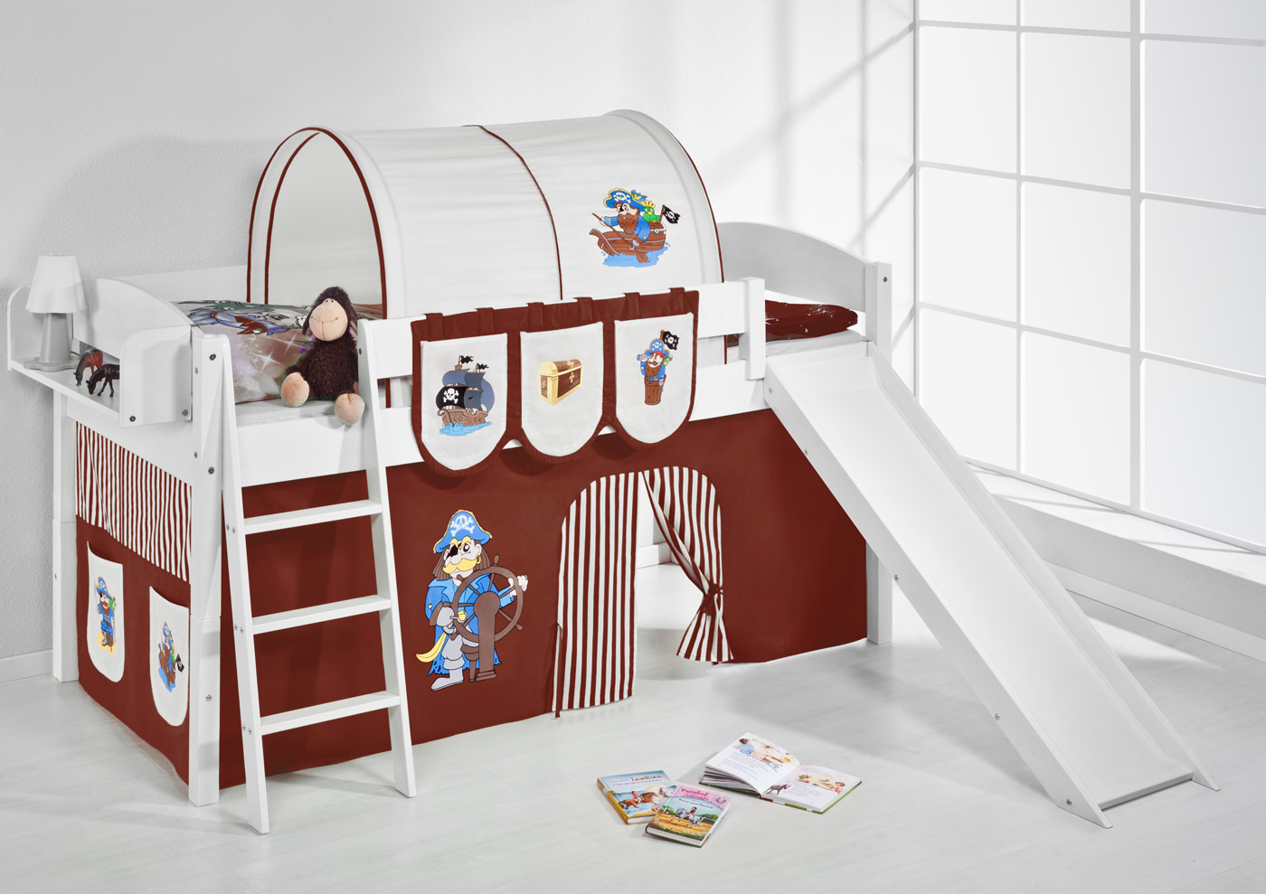 CHILDRENS CABIN BED MIDSLEEPER WITH SLIDE 4105 BY LILOKIDS eBay